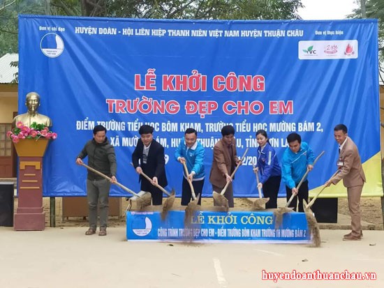 Lễ khởi công “Trường đẹp cho em” tại huyện Thuận Châu, tỉnh Sơn La