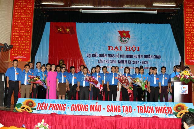 Đại hội Đại biểu Đoàn TNCS Hồ Chí Minh huyện Thuận Châu Lần thứ XVIII, nhiệm kỳ 2017 - 2022